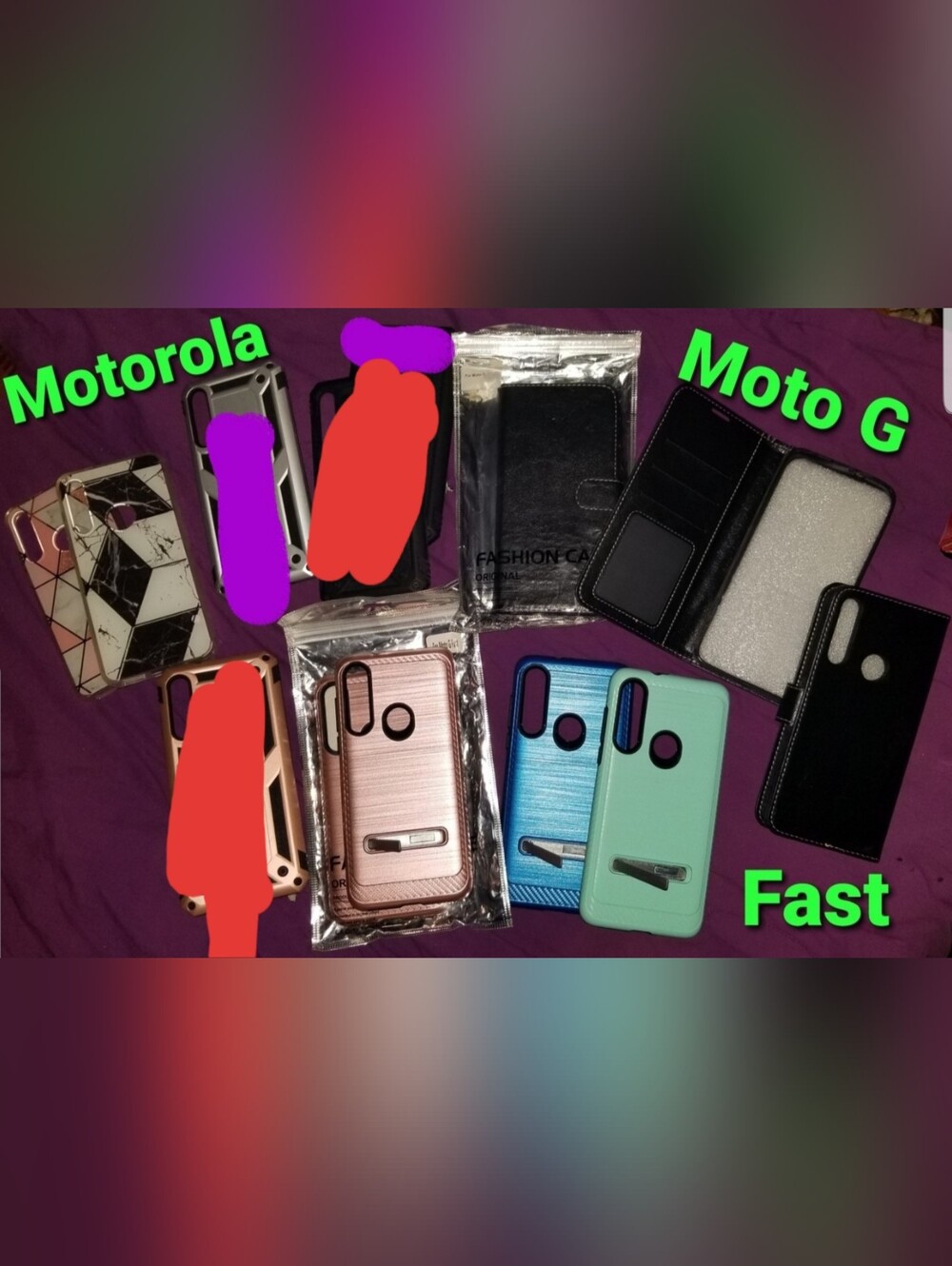 NWT Motorola Moto G Fast Variety of Cell Phone Cases 2 for The Price